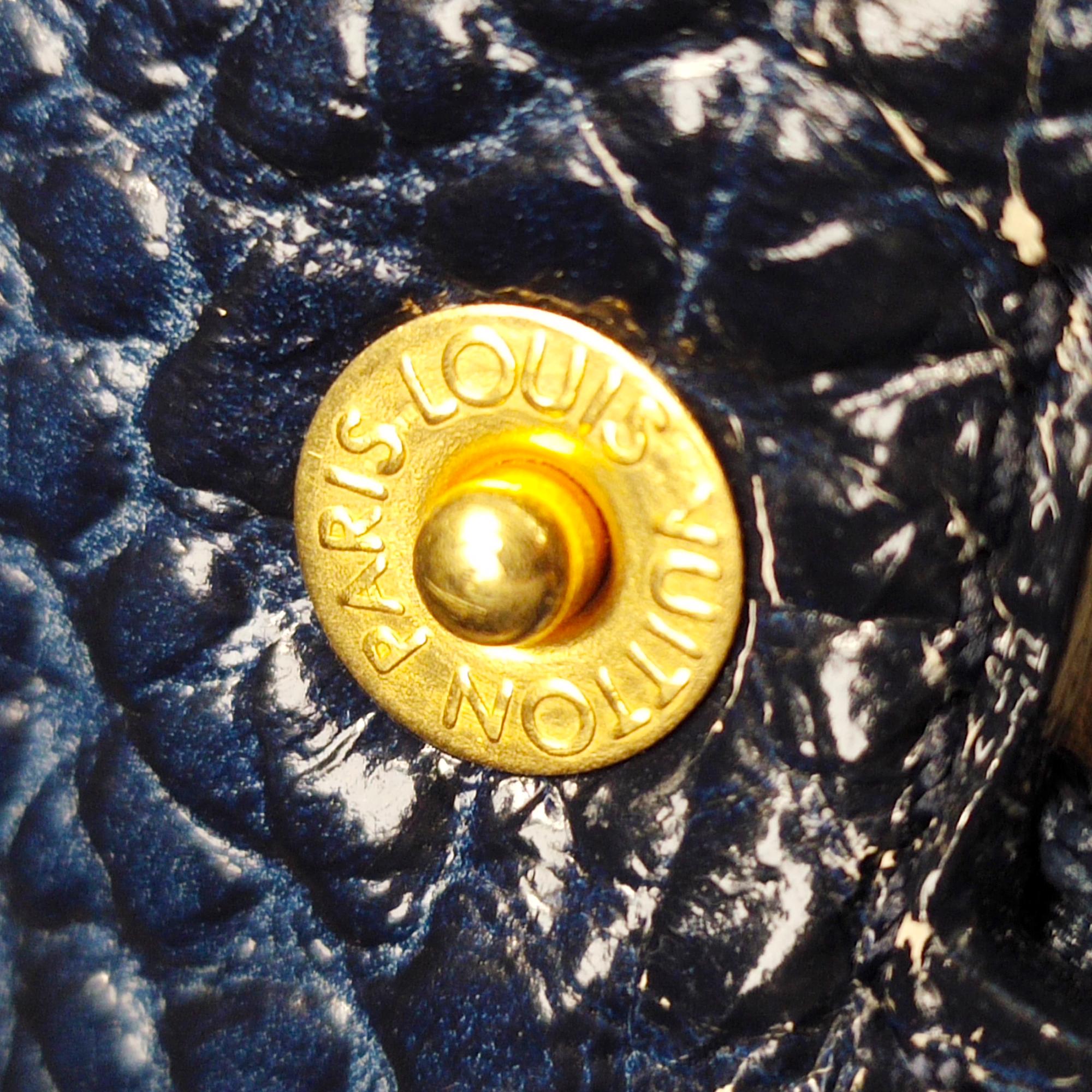 Louis Vuitton Monogram Stripes Denim Polka Dot Trunks and Bags Corsaire Tote (SHG-37846)