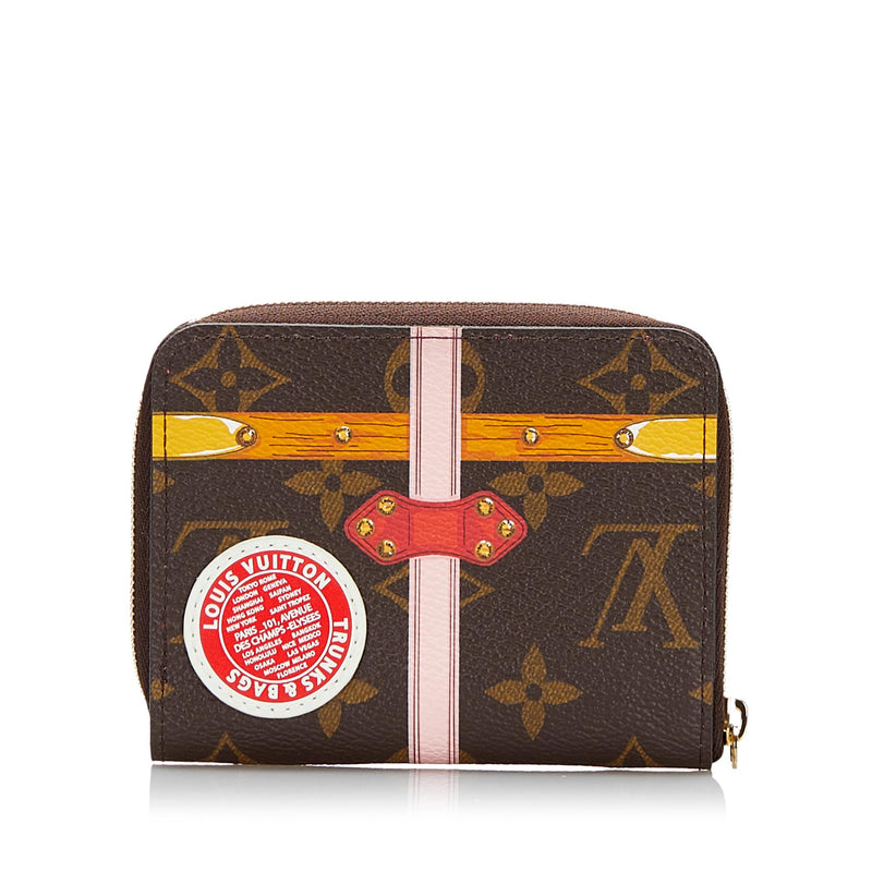 Louis Vuitton Monogram Summer Trunks Zippy Coin Purse (SHG-36924)