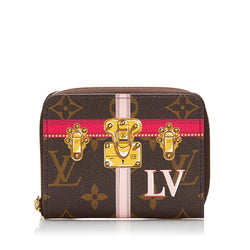 Louis Vuitton Monogram Summer Trunks Zippy Coin Purse (SHG-36924)
