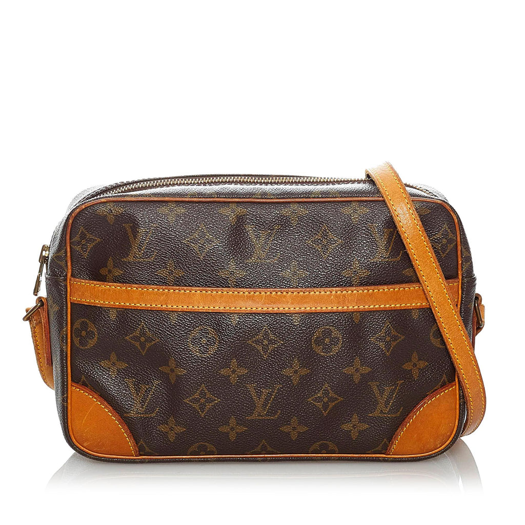 Authenticity Guarantee Louis Vuitton Trocadero Crossbody 27 Brown  Monogram