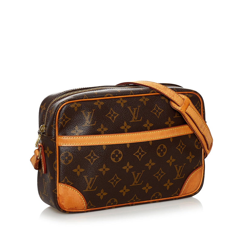 Authenticated Louis Vuitton Troca PM Brown Damier Canvas Crossbody Bag