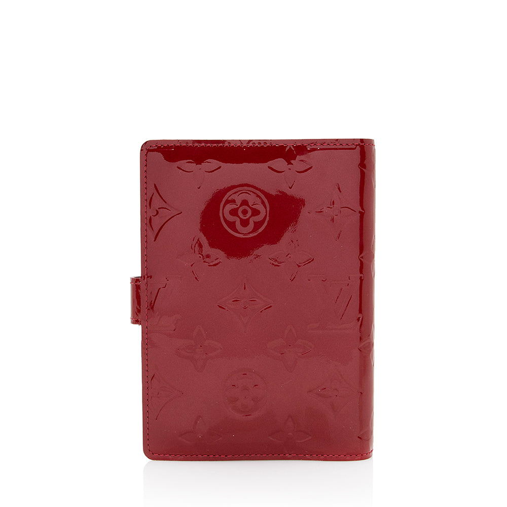 Louis Vuitton Monogram Vernis Small Ring Agenda Cover (SHF-18706)