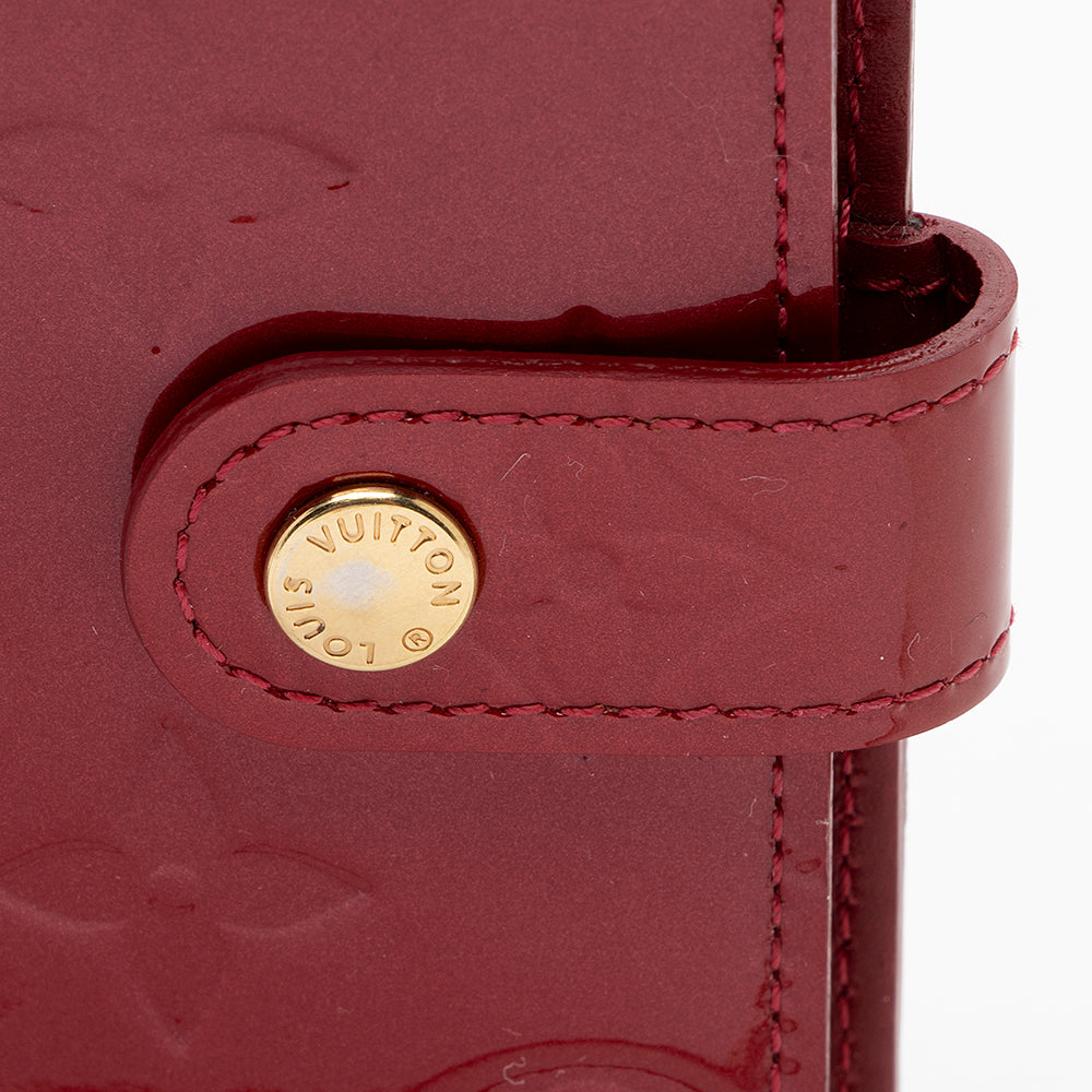 Louis Vuitton Monogram Vernis Small Ring Agenda Cover (SHF-18706)