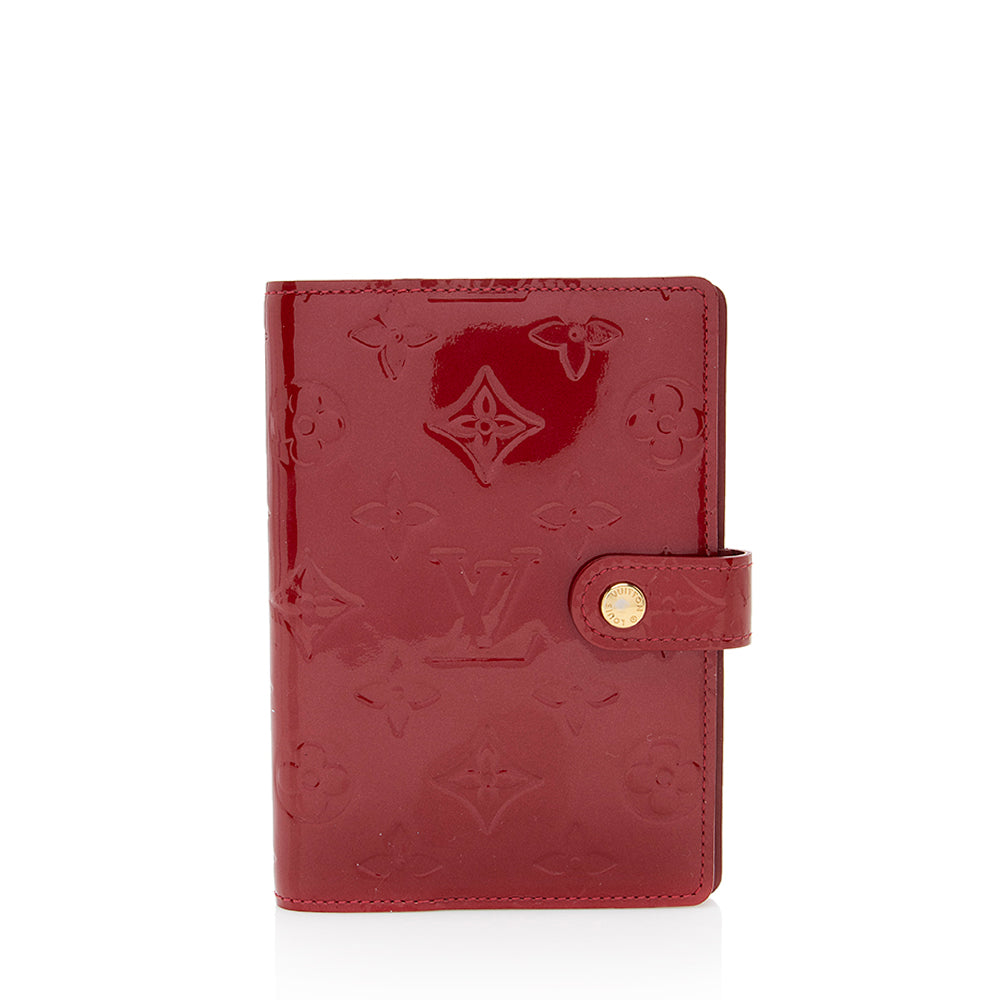 Louis Vuitton Monogram Vernis Small Ring Agenda Cover (SHF-18706)