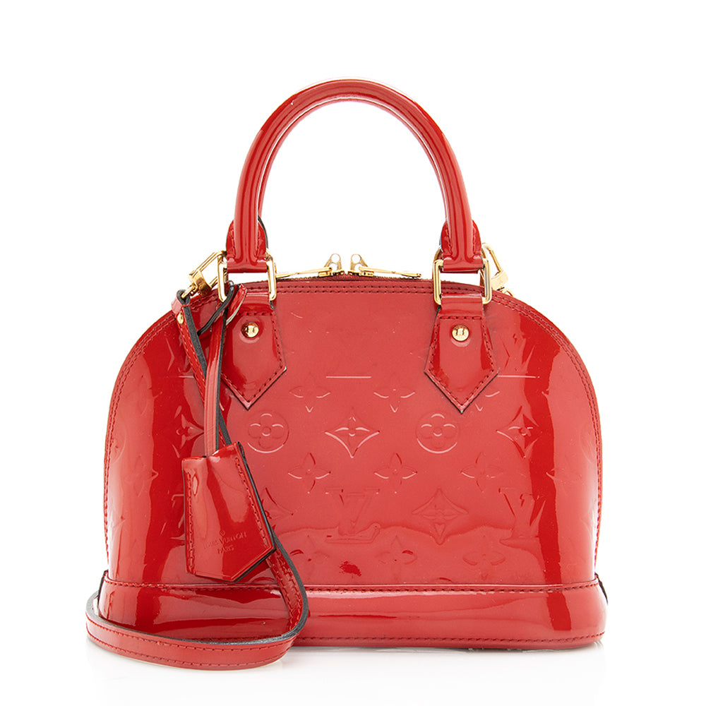 Louis Vuitton Monogram Vernis Alma BB Satchel (SHF-19150)