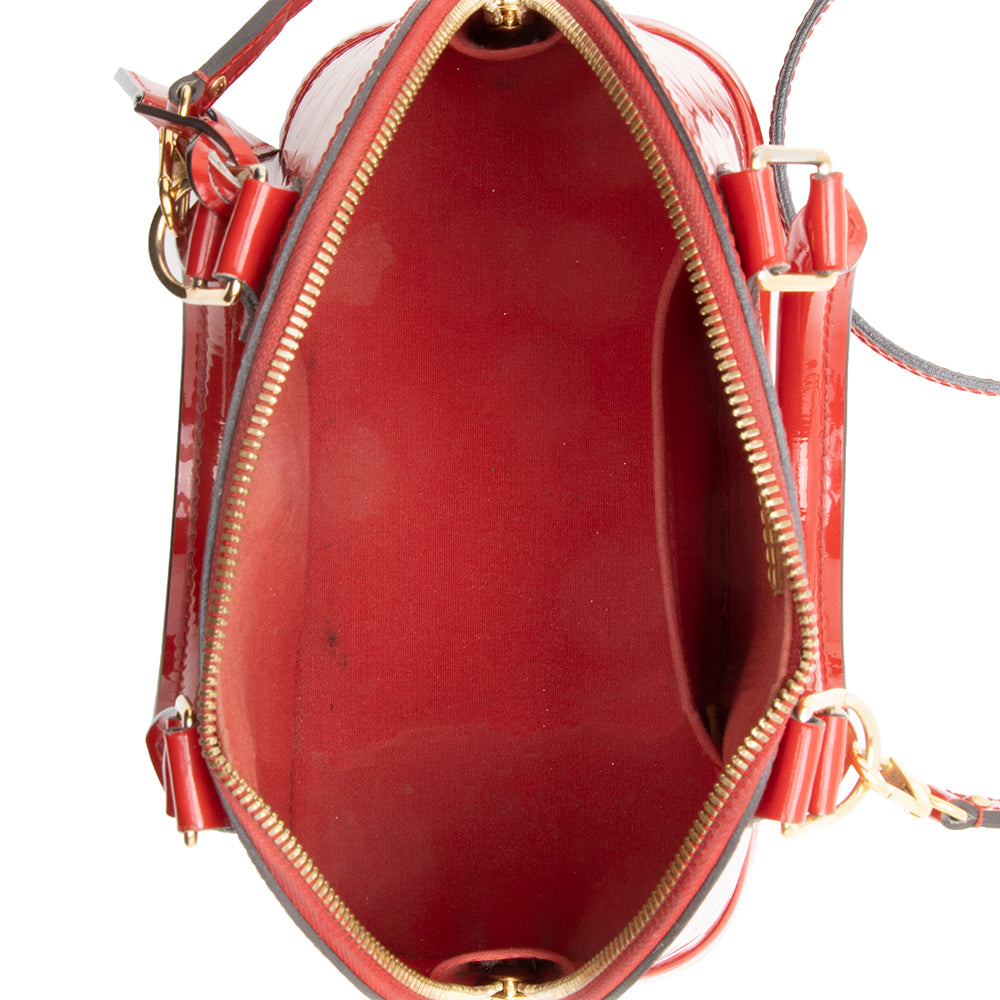 Louis Vuitton Monogram Vernis Alma BB Satchel (SHF-19150)
