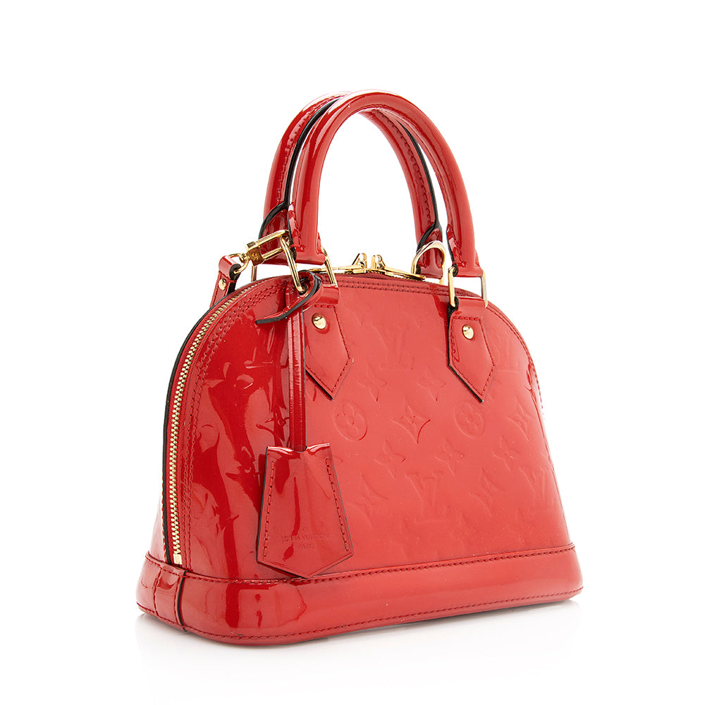 Louis Vuitton Monogram Vernis Alma BB Satchel (SHF-19150)