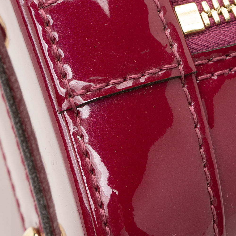 Louis Vuitton Monogram Vernis Alma BB Satchel (SHF-20801)