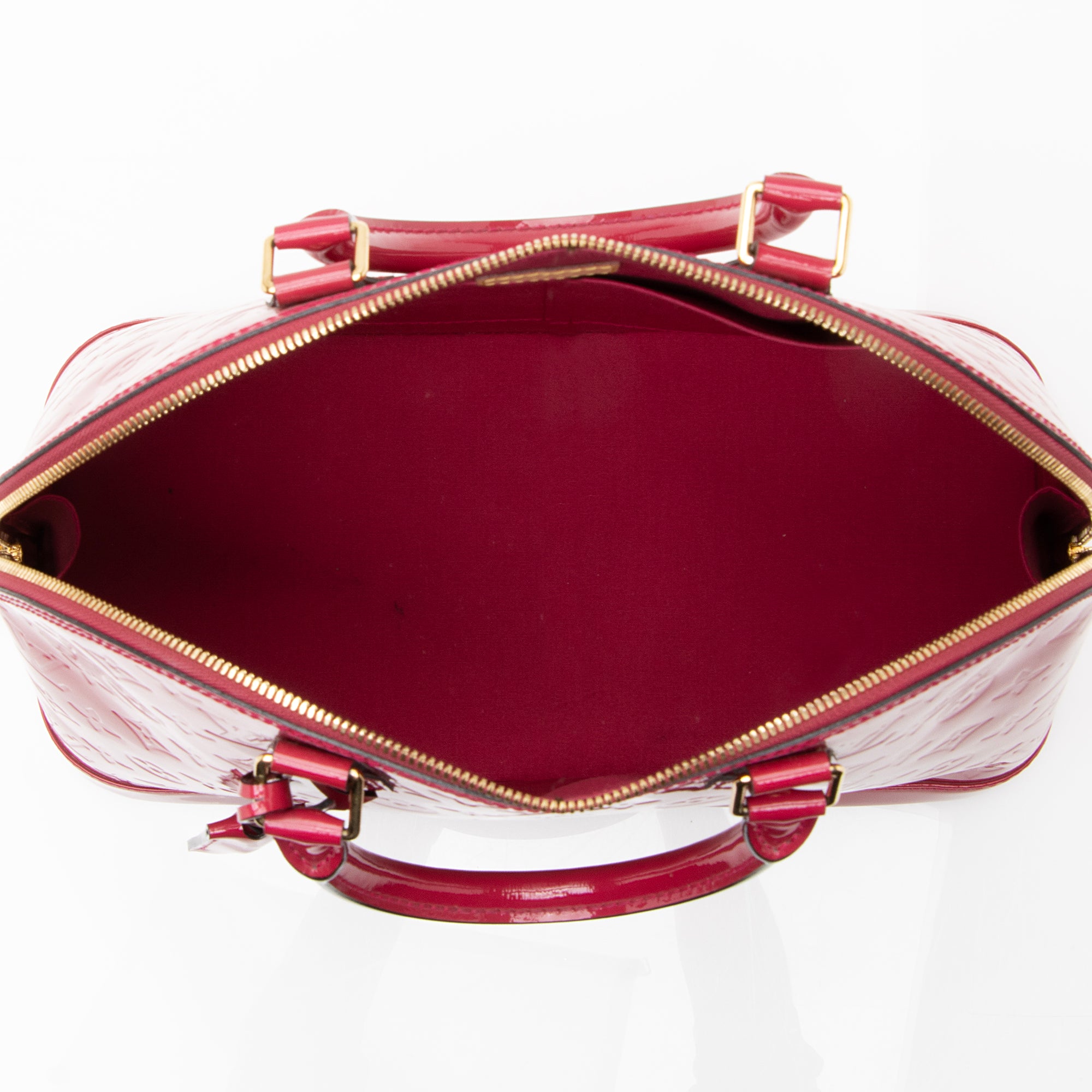 Louis Vuitton Monogram Vernis Alma MM Satchel (SHF-22630)