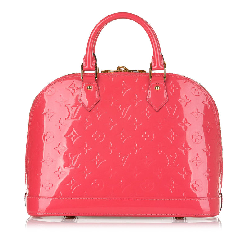 Louis Vuitton Alma Bag in Pink Monogram Patent Leather, Small Model, Dustbag, Very Good condition