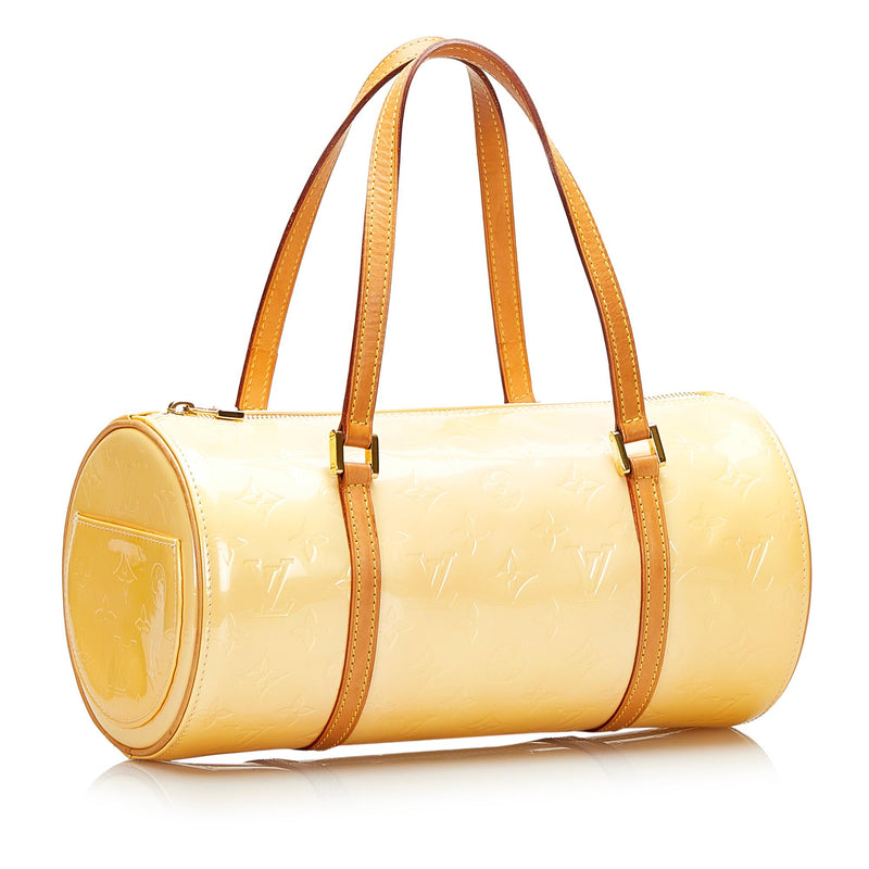Louis Vuitton Yellow Vernis Leather Bedford Barrel Bag (800