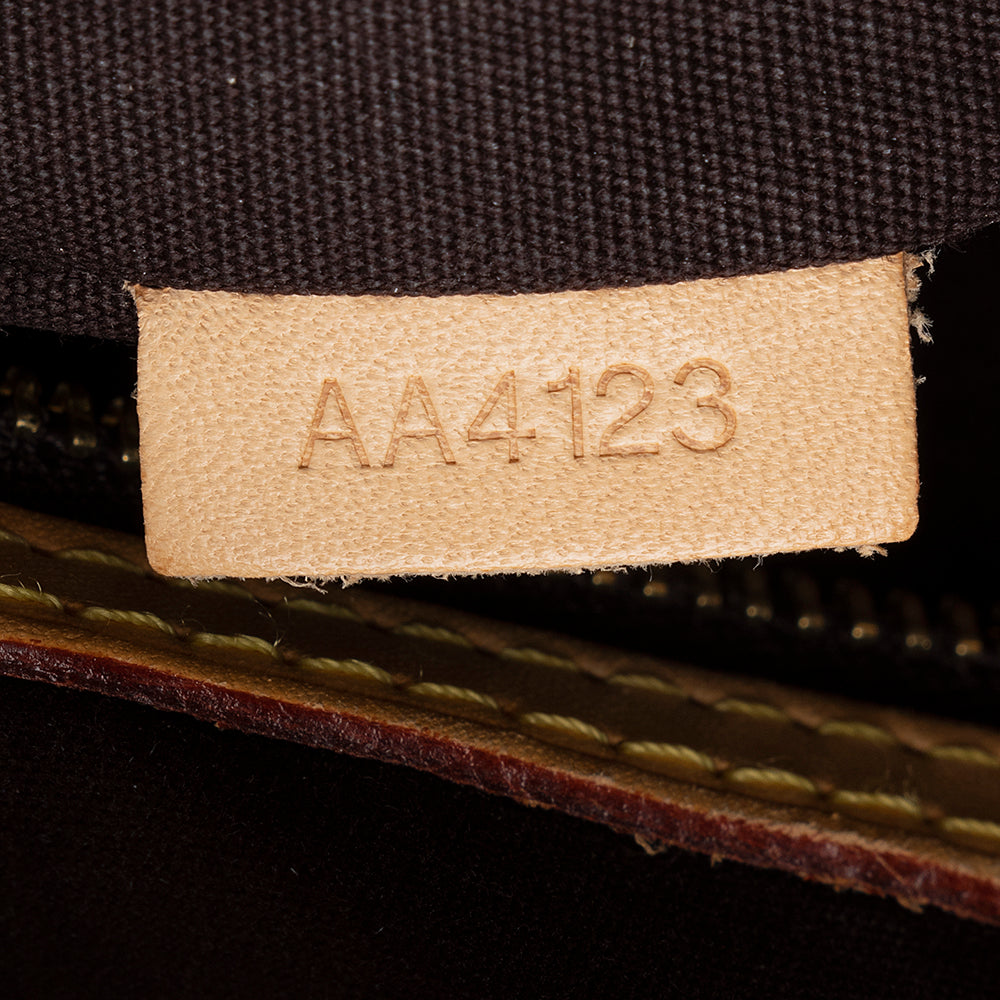 Louis Vuitton Monogram Vernis Brea MM Satchel (SHF-21484)