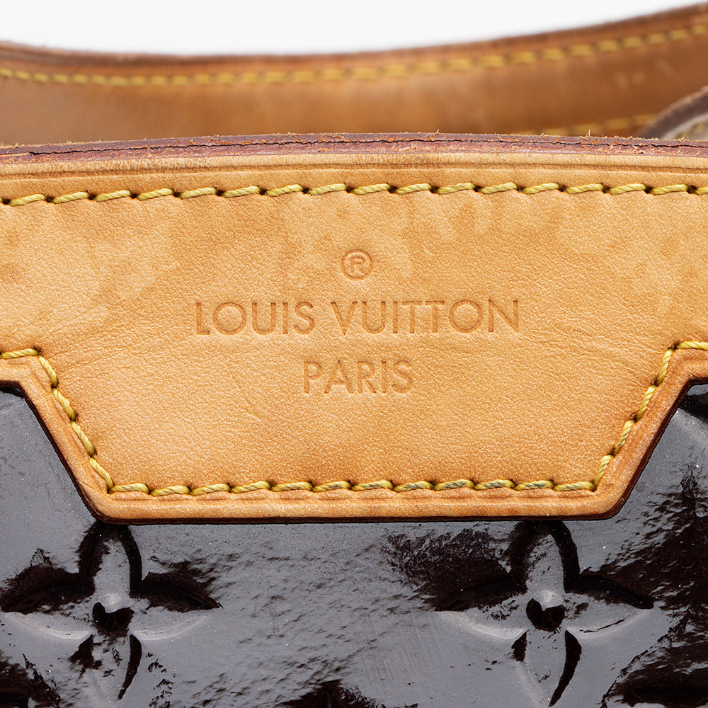 Louis Vuitton Monogram Vernis Brea MM Satchel (SHF-21484)