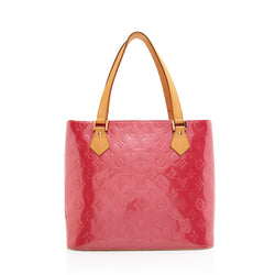 LOUIS VUITTON Houston Shoulder Bag Monogram Vernis Leather Pink