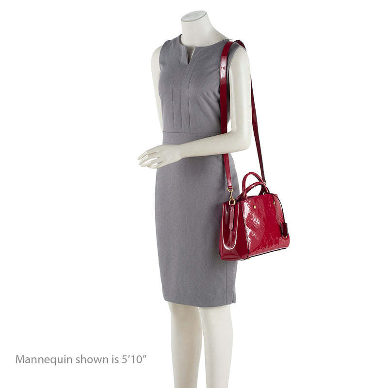 Louis Vuitton Montaigne Bb Vernis Leather Tote Shoulder Bag