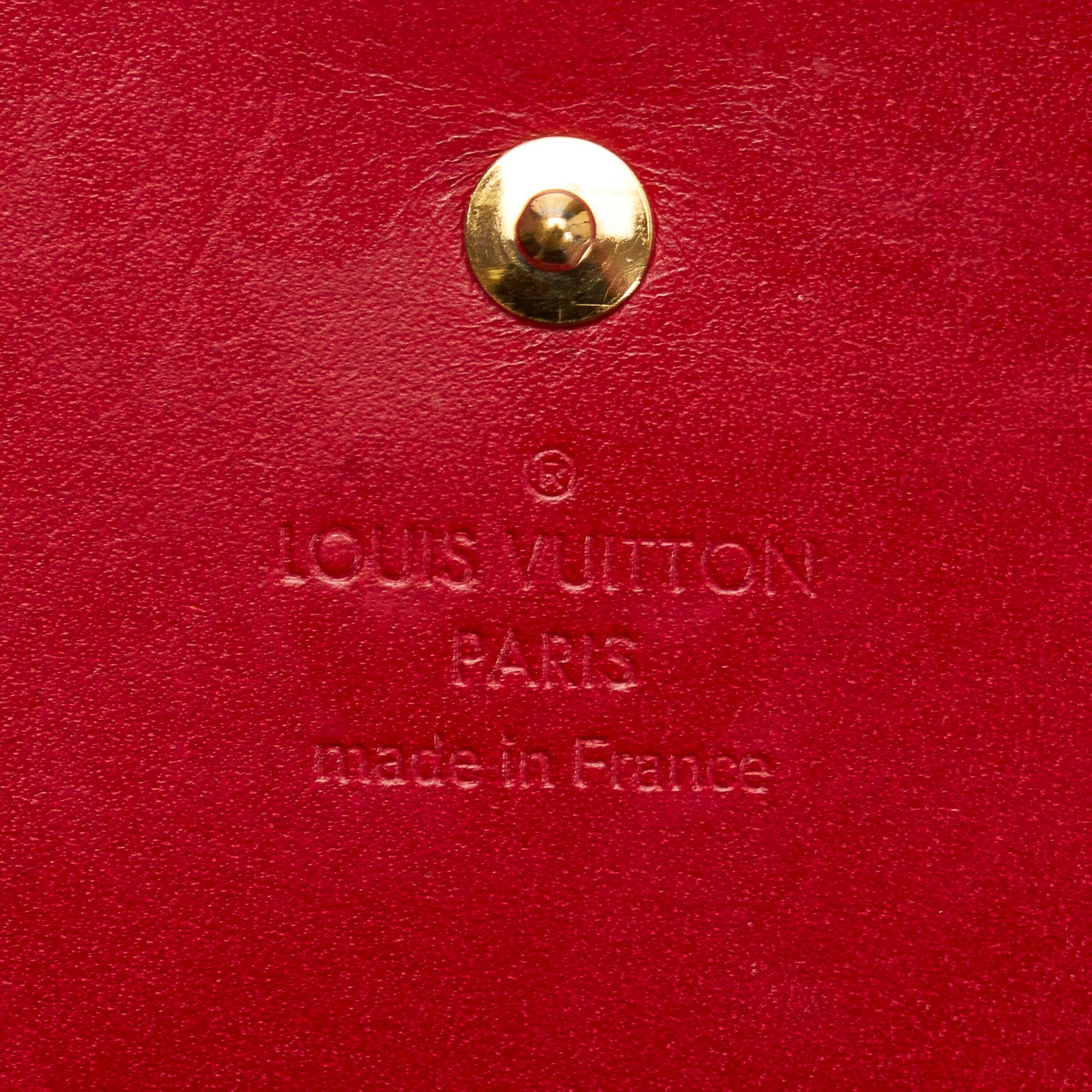 Louis Vuitton Monogram Vernis Sarah Chain Wallet (SHG-lZG0q8)