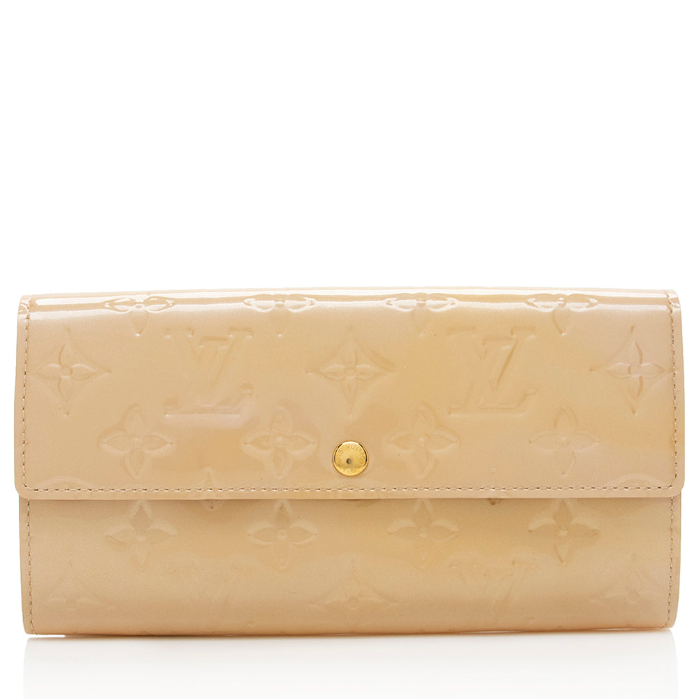 Louis Vuitton Monogram Vernis Sarah Wallet (SHF-15137)