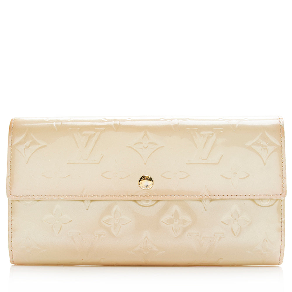Louis Vuitton Monogram Vernis Sarah Wallet (SHF-20427)