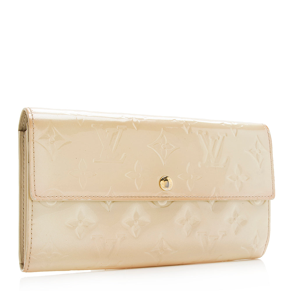 Louis Vuitton Monogram Vernis Sarah Wallet (SHF-20427)