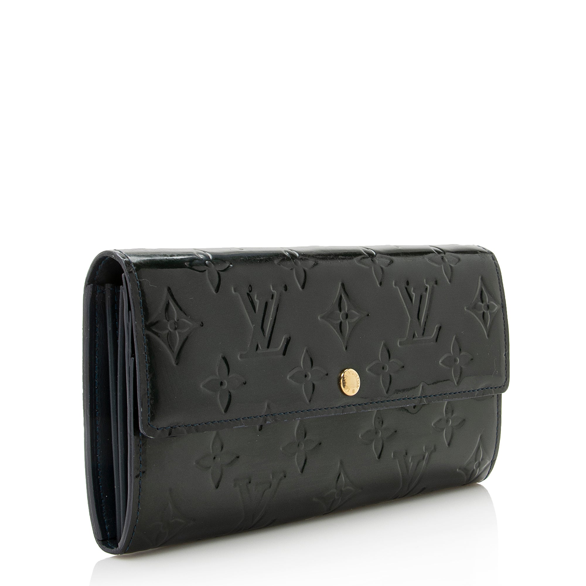 Louis Vuitton Monogram Vernis Sarah Wallet (SHF-22290)