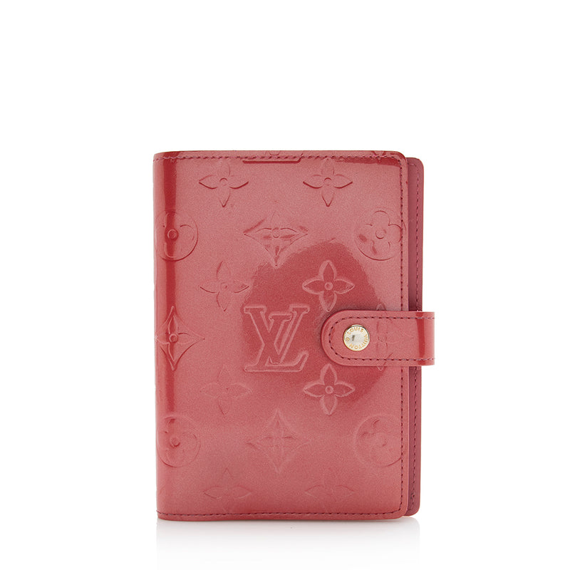Louis Vuitton Monogram Vernis Small Ring Agenda Cover (SHF-21813