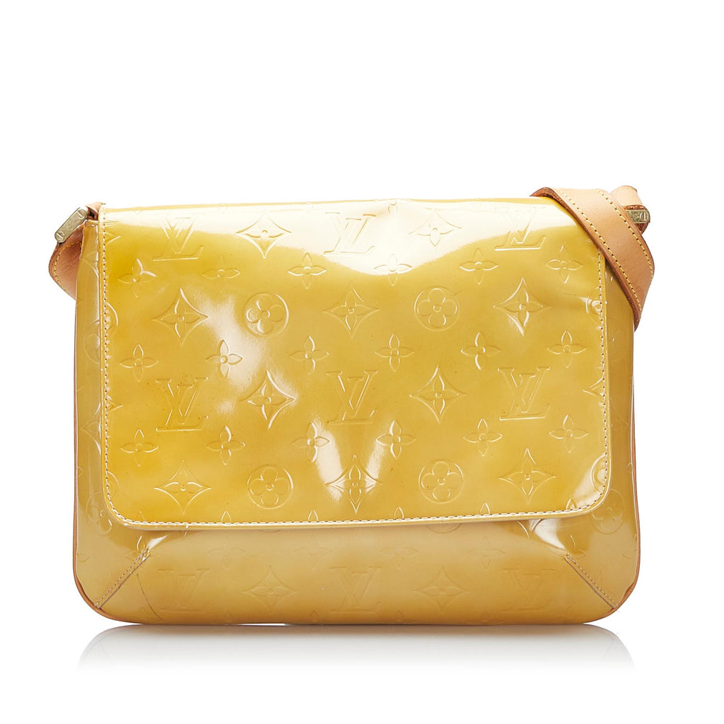 Vintage Louis Vuitton Thompson Street Yellow Vernis Leather Shoulder Bag