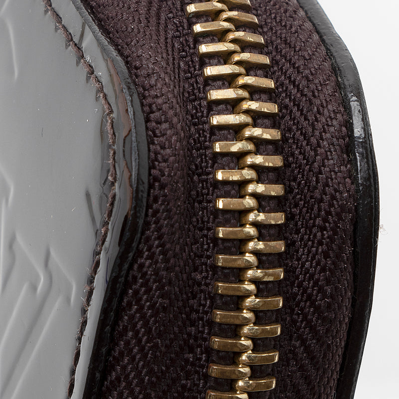 Auth Louis Vuitton Vernis Zippy Wallet Long Wallet Patent Leather F1023OS