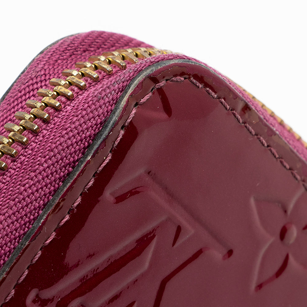 Louis Vuitton Monogram Vernis Zippy Wallet (SHF-22083)