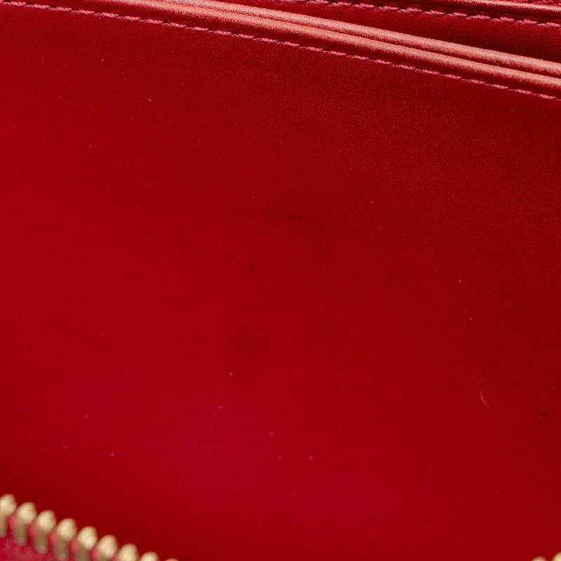 Louis Vuitton Monogram Vernis Zippy Wallet (SHF-22209)