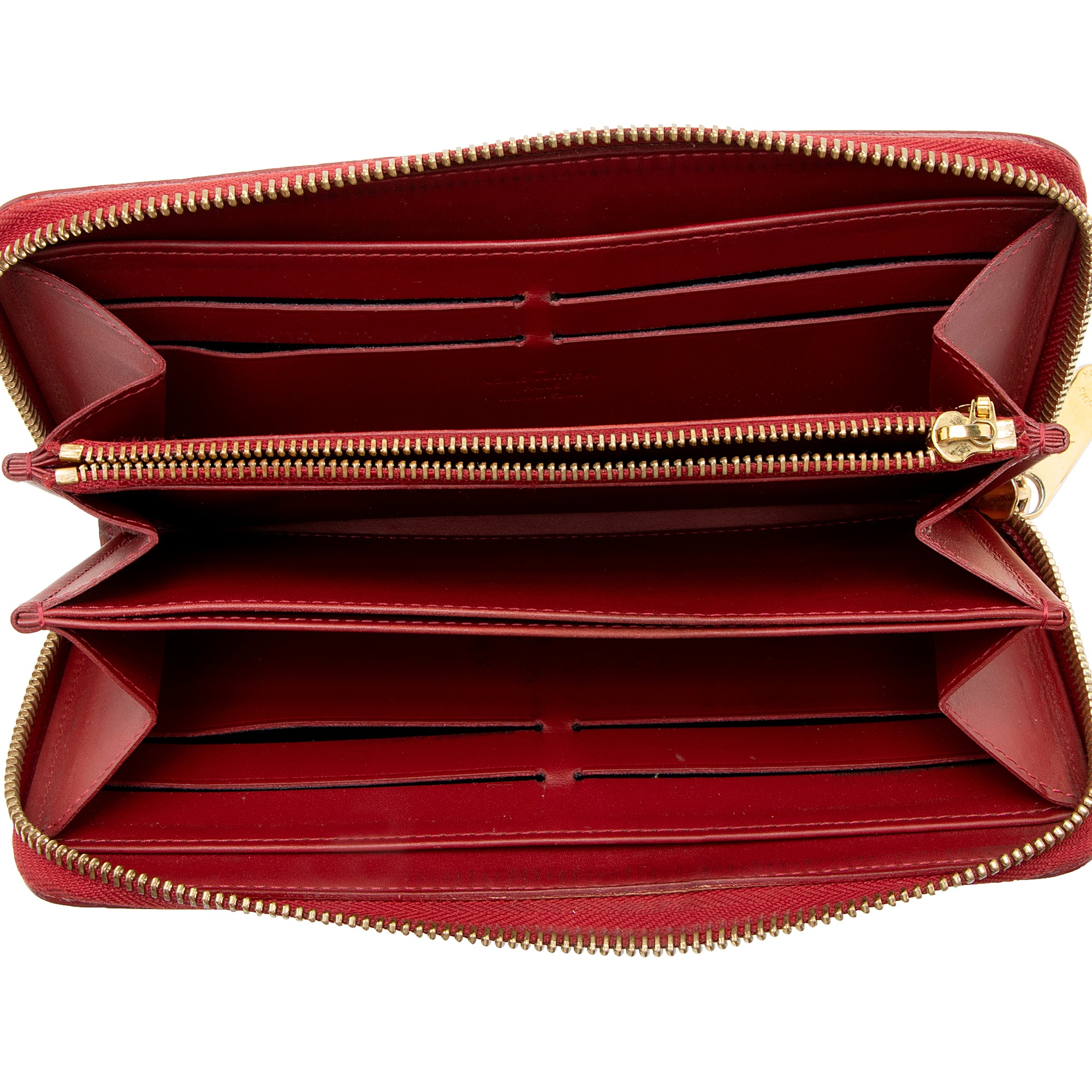 Louis Vuitton Monogram Vernis Zippy Wallet (SHF-22209)