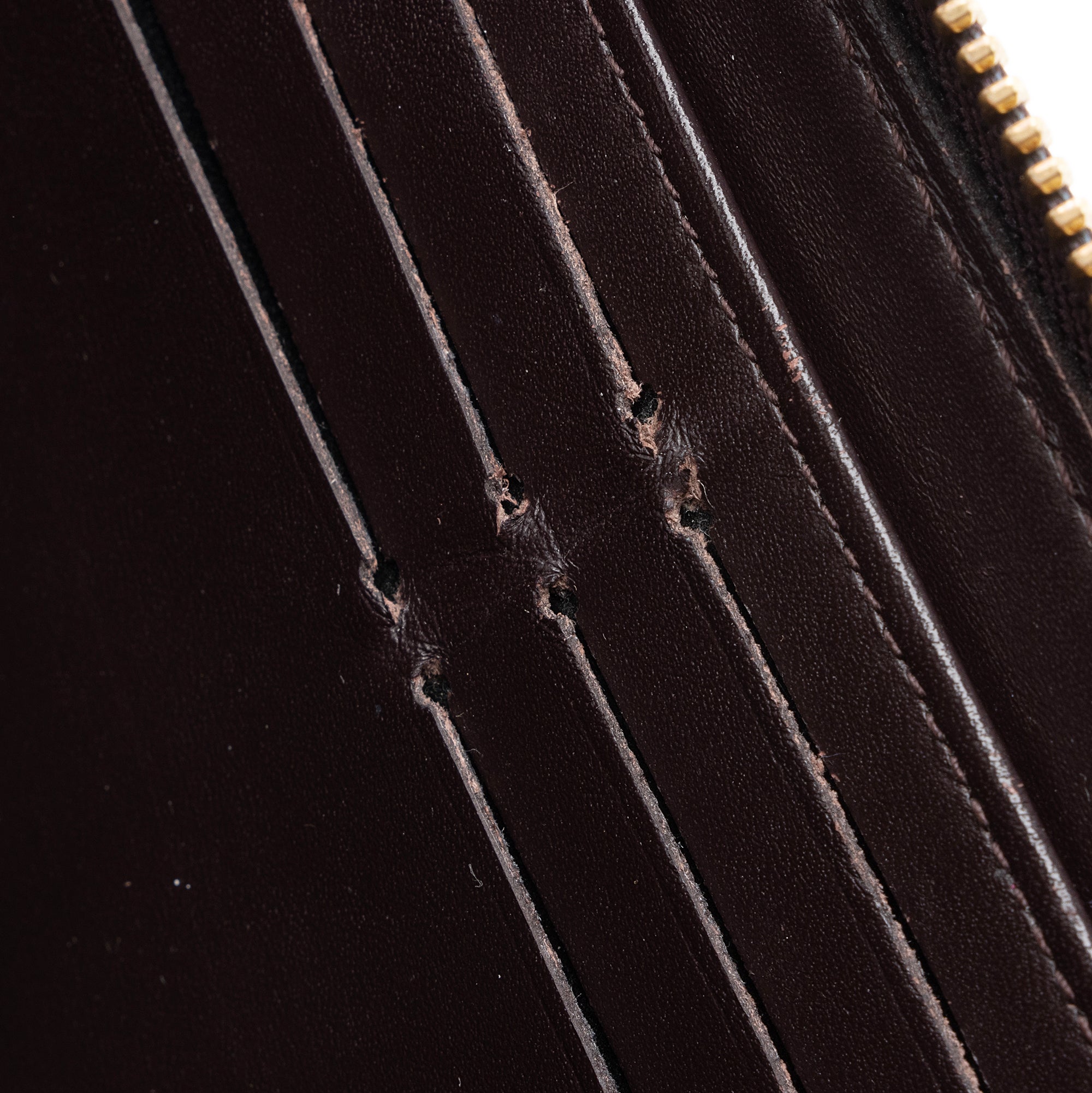 Louis Vuitton Monogram Vernis Zippy Wallet (SHF-23541)