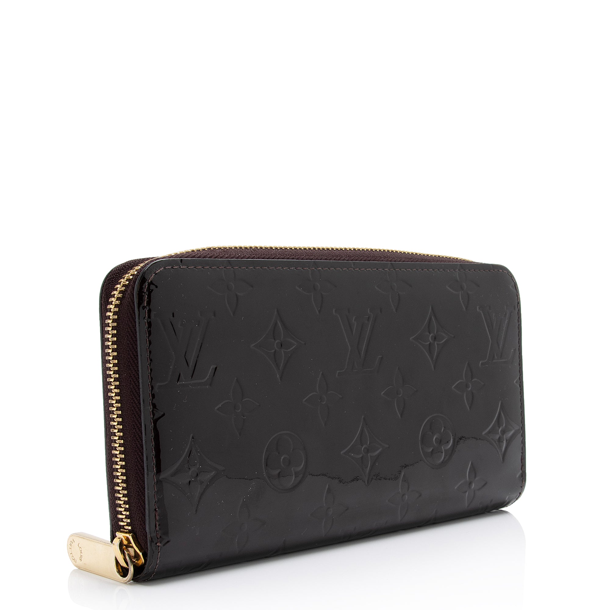 Louis Vuitton Monogram Vernis Zippy Wallet (SHF-23541)
