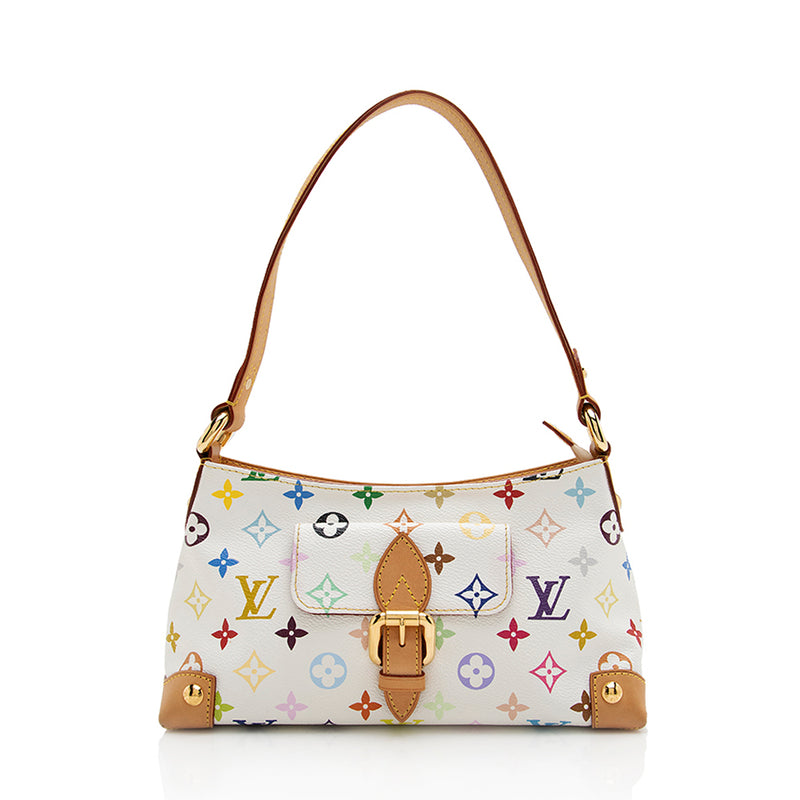 Louis Vuitton White Multicolor Monogram Eliza Shoulder Bag