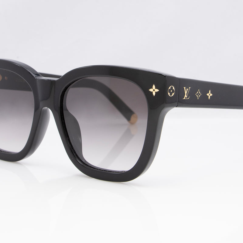 Louis Vuitton My Monogram Light Square Sunglasses Black Acetate. Size E