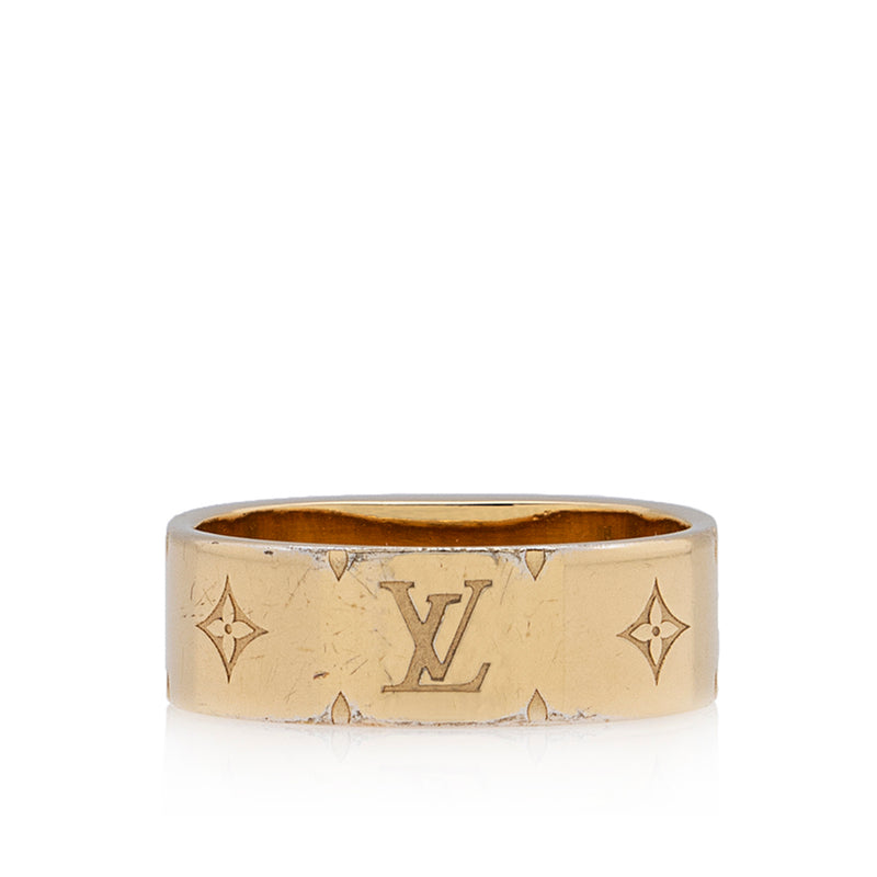 Louis Vuitton Monogram LV Nanogram Ring