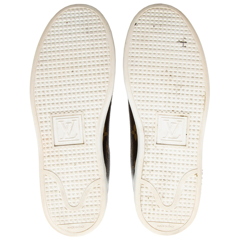 Louis Vuitton Patent Monogram Frontrow Sneakers - Size 6 / 36 (SHF-18056)