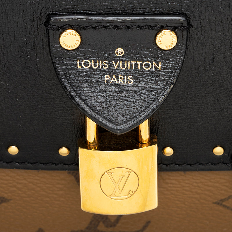 LOUIS VUITTON City Malle MM Reverse Monogram Shoulder Handbag-US