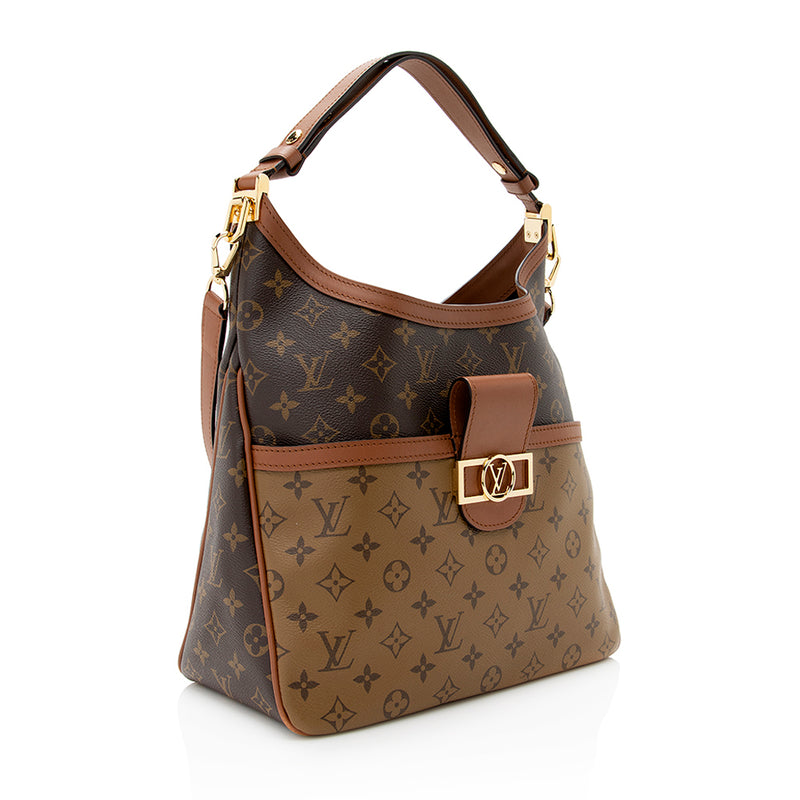 Louis Vuitton Daufine mm Shoulder Bag(Brown)