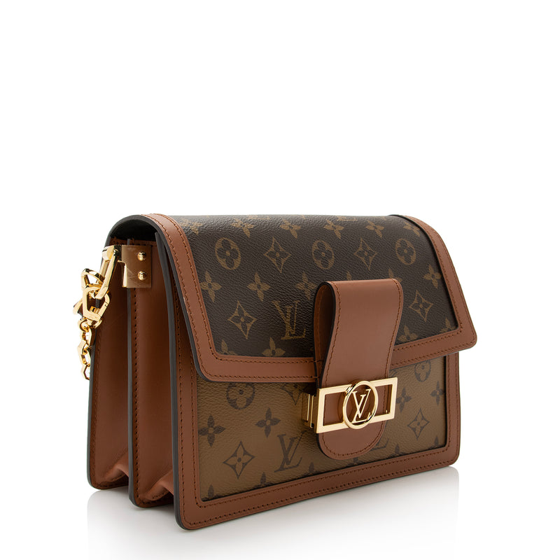 Louis Vuitton Daufine mm Shoulder Bag(Brown)