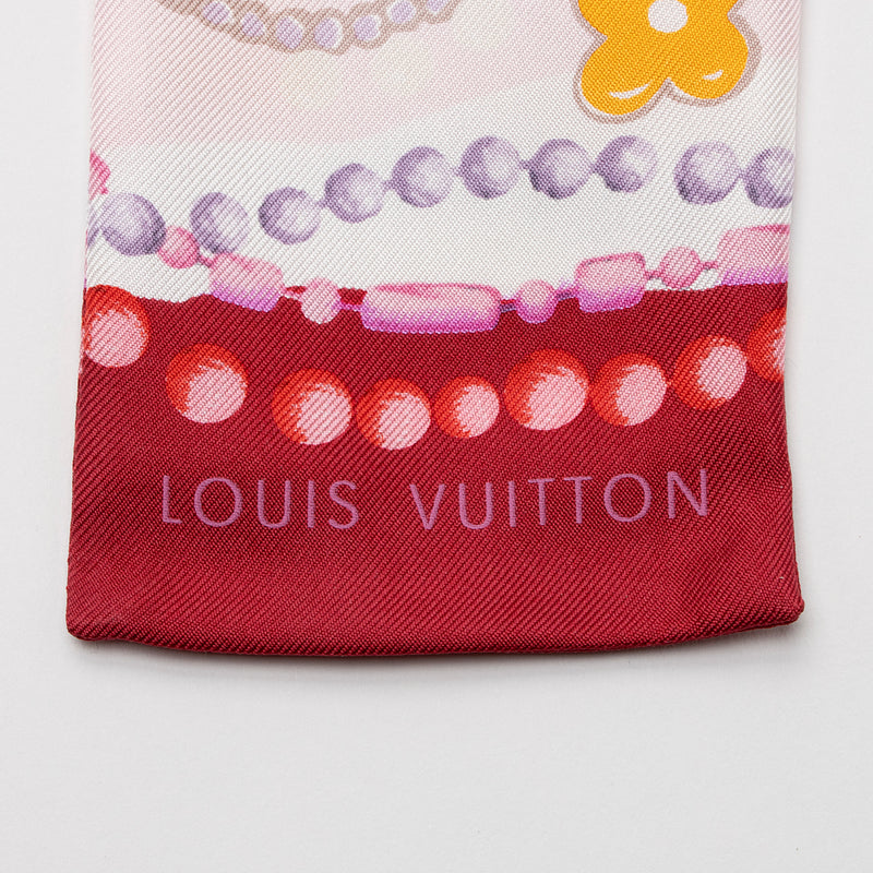 Louis Vuitton Silk Flower Bandeau Scarf (SHF-cqso9Z)