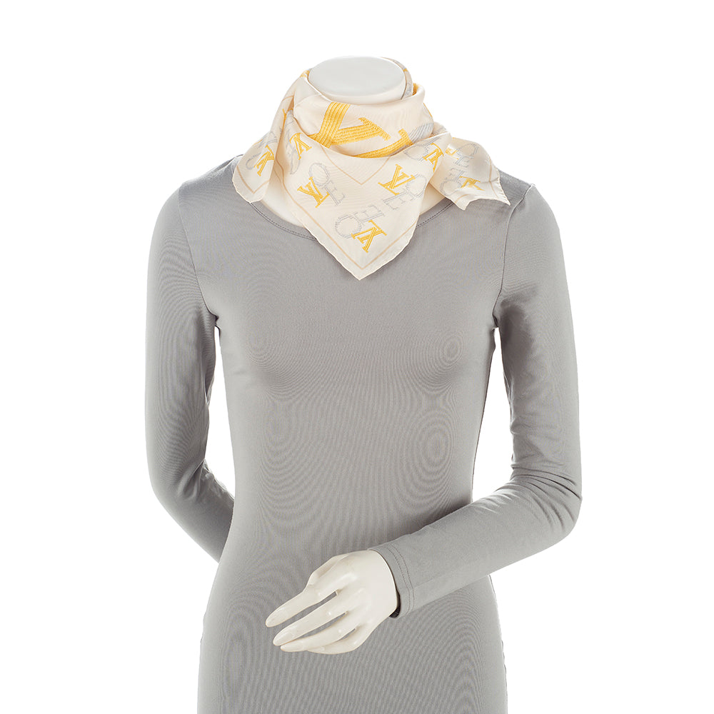 Louis Vuitton Silk Love Bandana Scarf (SHF-21873)