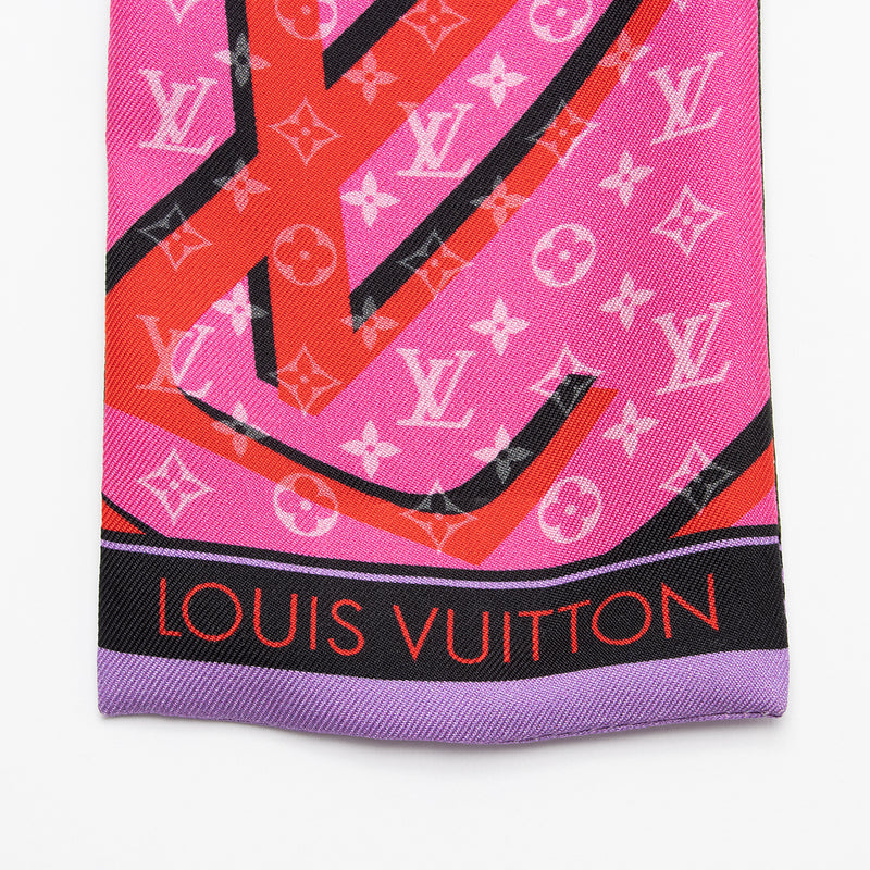 Louis Vuitton BNIB Skyline Logo Silk Bandeau For Sale at 1stDibs
