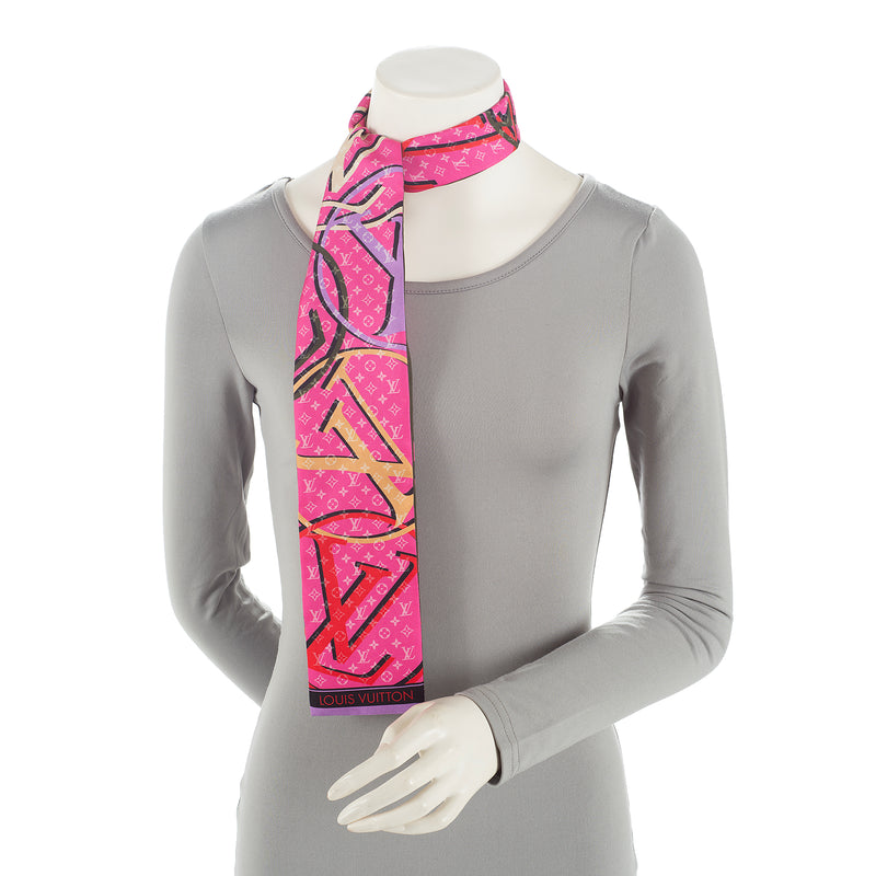 vuitton scarf pink