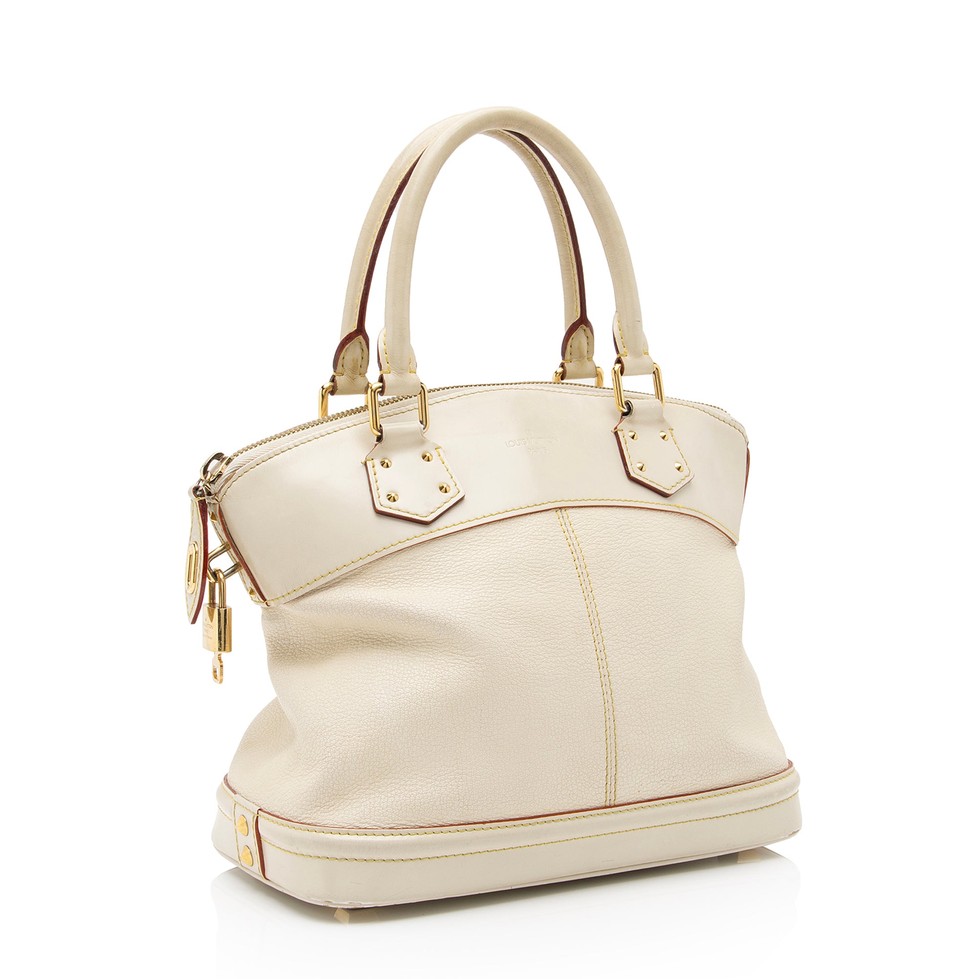 Louis Vuitton Suhali Leather Lockit PM Satchel (SHF-23755)