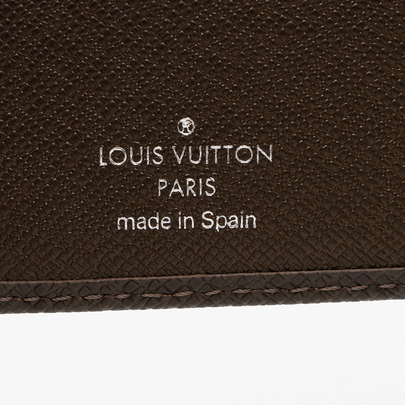 Louis Vuitton Taiga Leather Pocket Organizer Wallet (SHF-16026)
