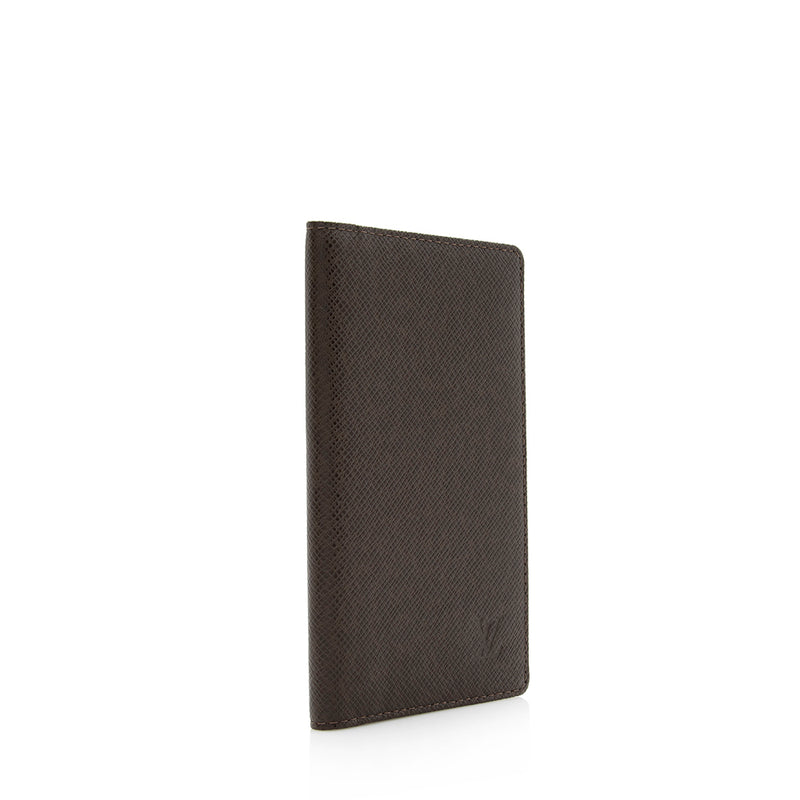 Louis Vuitton Taiga Leather Pocket Organizer Wallet (SHF-16026
