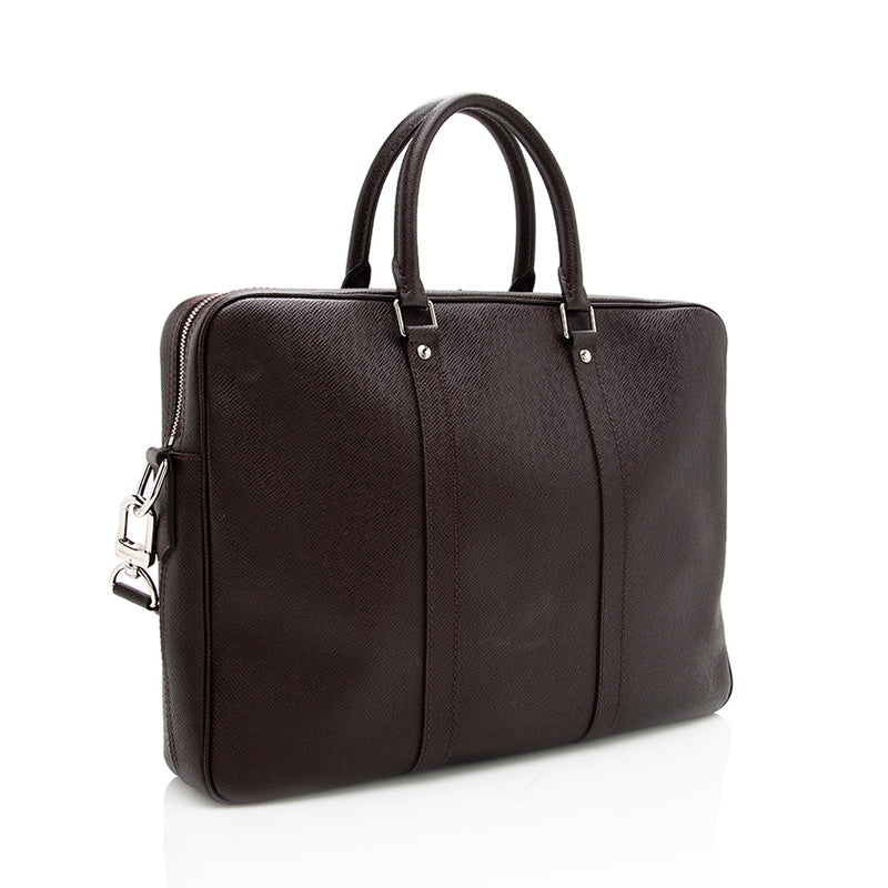 Louis Vuitton Black Epi Leather Porte-Documents Voyage Bag