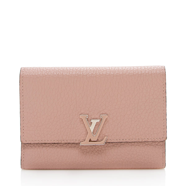 Louis Vuitton Taurillon Capucines Compact Wallet (SHF-16122)