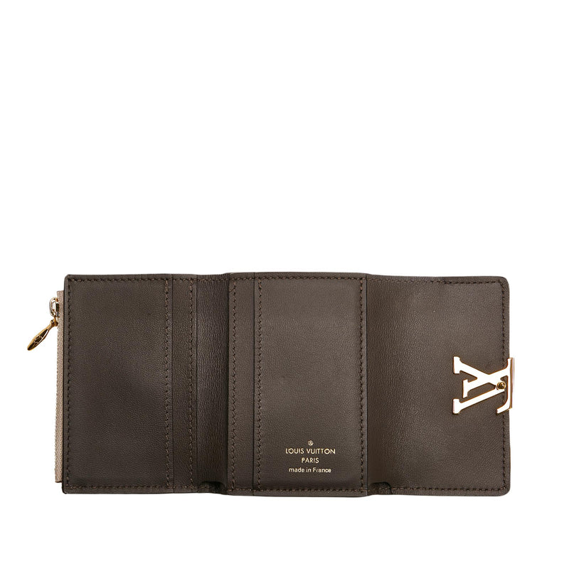 Louis Vuitton Capucines Compact Wallet Black Pink Taurillon