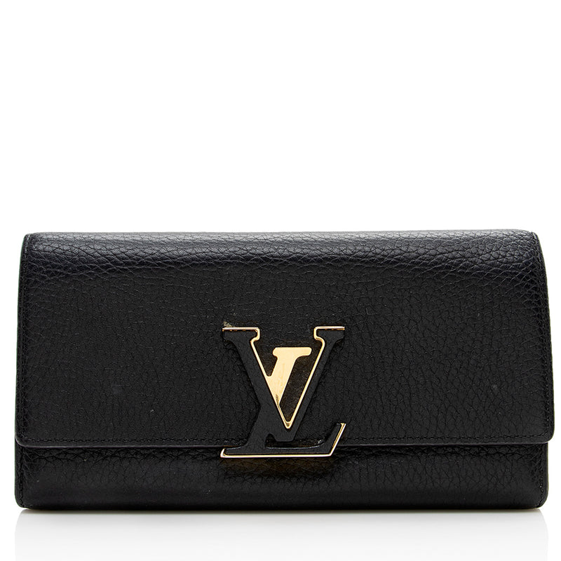 Louis Vuitton Taurillon Capucines Wallet (SHF-16715)
